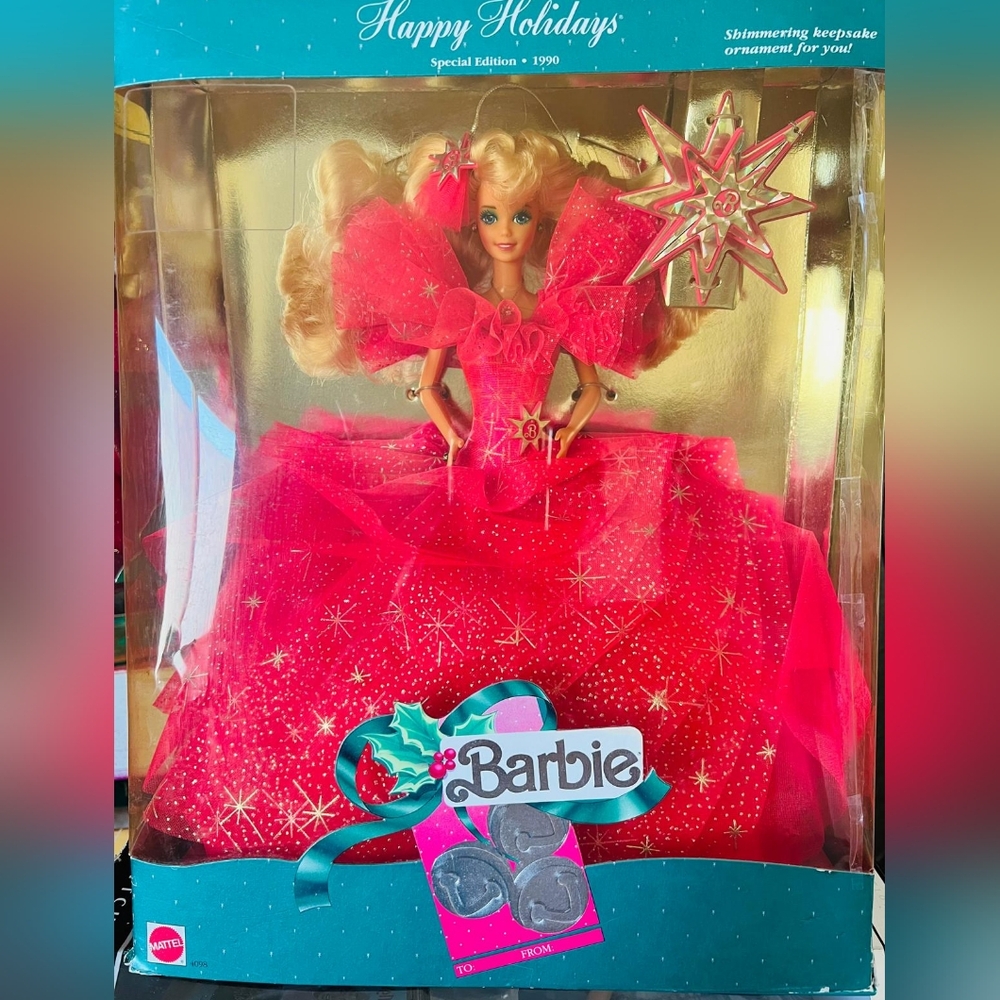 Vintage Happy Holiday barbie doll 1990 vintage doll